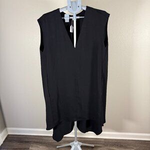 Rachel Roy black plain flow dress
